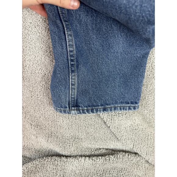 Wrangler Jeans Mens 34x29 Blue Relaxed Fit Denim Five Pocket Zip Fly 975-60WDR - Picture 6 of 15